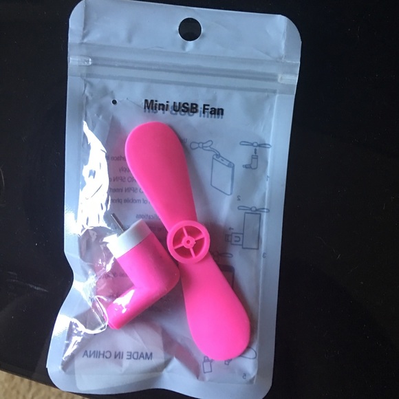 NWT Pink android mini usb fan - Picture 1 of 8